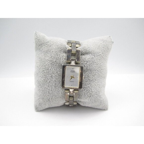 Women Anne Klein Quartz WR Analog 18mm Tank Watch (H615) "New Battery" - Picture 5 of 10